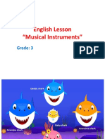 English Lesson "Musical Instruments": Grade: 3
