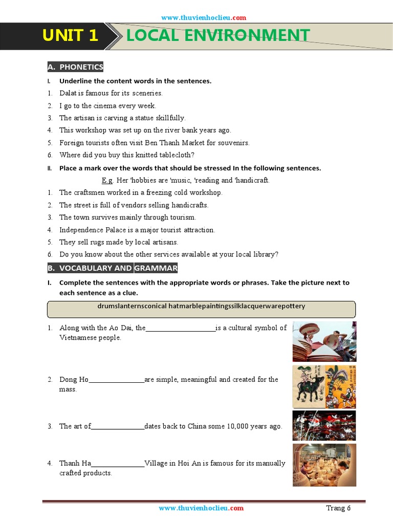 Unit 1: Local Environment | PDF | Language Arts & Discipline | Home ...