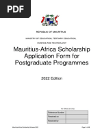 Application Form Postgraduate Fillable