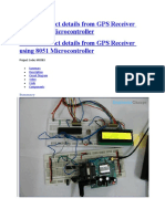 GPS Receiver Using 8051 Micro Controller