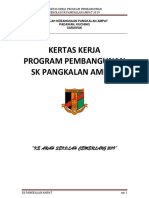 Kertas Kerja Program Pembangunan 2019