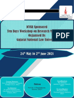 Brochure of GNLU - ICSSR Reseach - Methodology