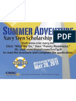 2011 Navy Teen Camp Scholarship Program - Newspaper 4x3 Ad