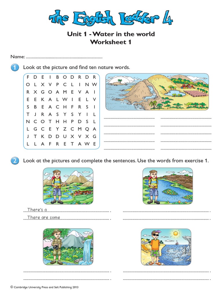 The English Ladder Level4 Unit1 Worksheet PDF Linguistics