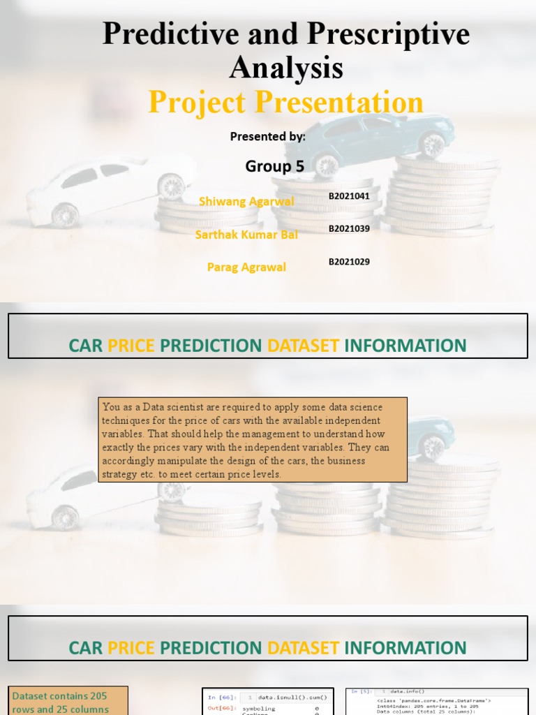 Predictive and Prescriptive Analysis | PDF | Technology & Engineering