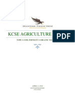Kcse Agriculture Notes: Topic 6: Soil Fertility I (Organic Manures)