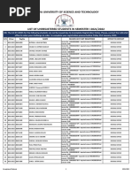 Mbeya University of Science and Technology: S/N Ayear Regno Name Reason Why Not Registered Office To Contact