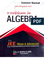 Problems in Algebra For Jee (Main and Advanced by Sameer Bansal