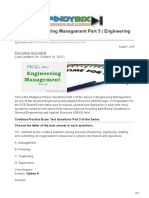 MCQ in Engineering Management Part 3 Engineering Board Exam