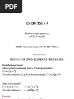 Exercises 4: Autocorrelated Processes ARIMA Models