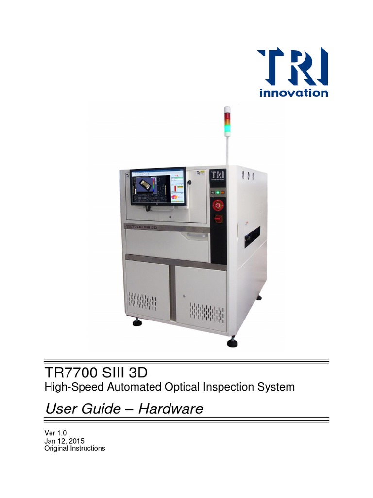 TR7700 SIII 3D - Hardware: User Guide | PDF | Programmable Logic ...