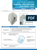 Respirador para Particulas