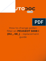 How To Change Pollen Filter On PEUGEOT 5008 I (0U - , 0E - ) - Replacement Guide-1