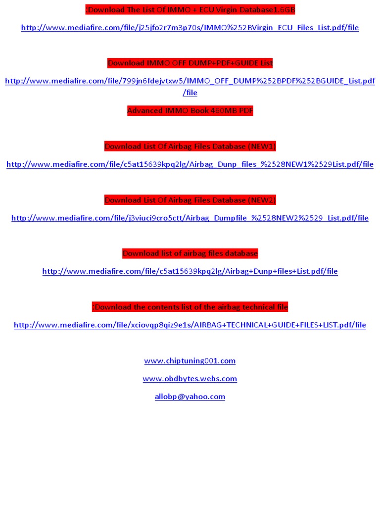 Immo Off Srs Files And Guide Pdf