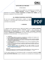 CNE asume petición de inhabilidad contra el candidato al Senado Rafael Martínez