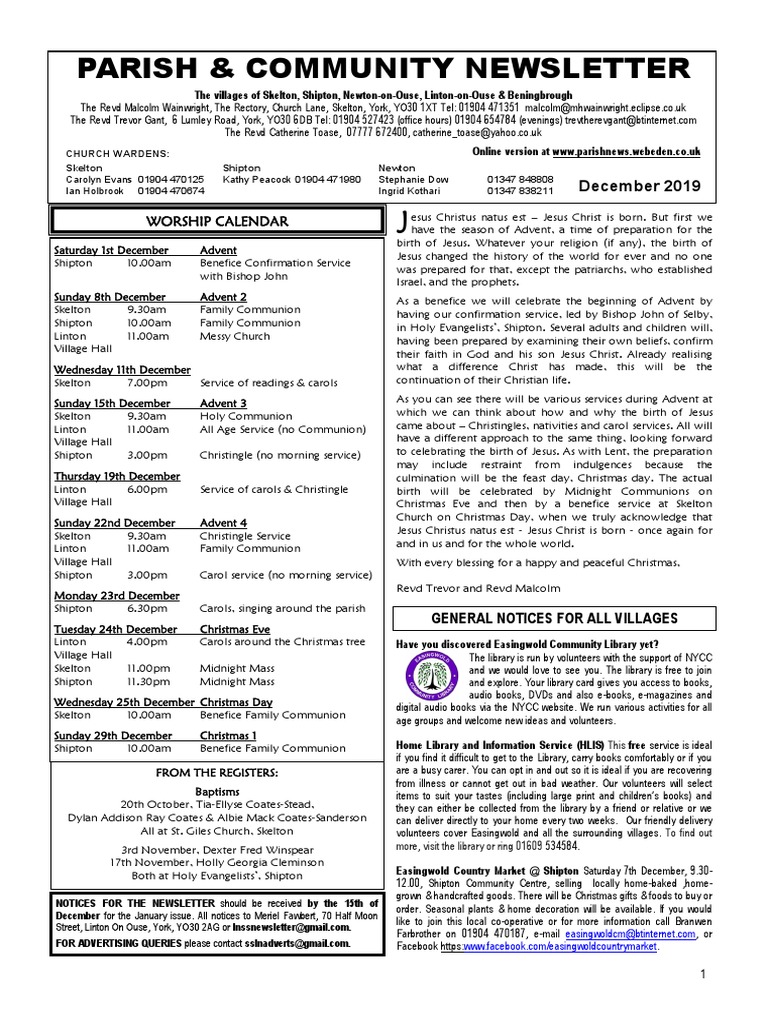 2019-12 - December 2019 | PDF | Christmas Eve | Advent