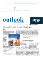 Outlook: Private School Students More Likely To Attain College Degrees