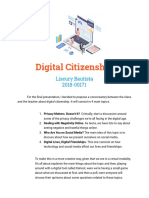 Digital Citizenship: Liseury Bautista 2018-00171
