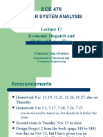 Power System Analysis: Economic Dispatch and Optimal Power Flow