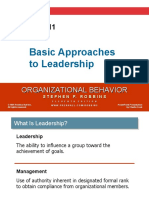 Basic Approaches To Leadership: Organizational Behavior