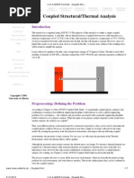 Coupled Structural/Thermal Analysis: University of Alberta