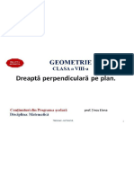 Dreapta Perpendiculara Pe Plan