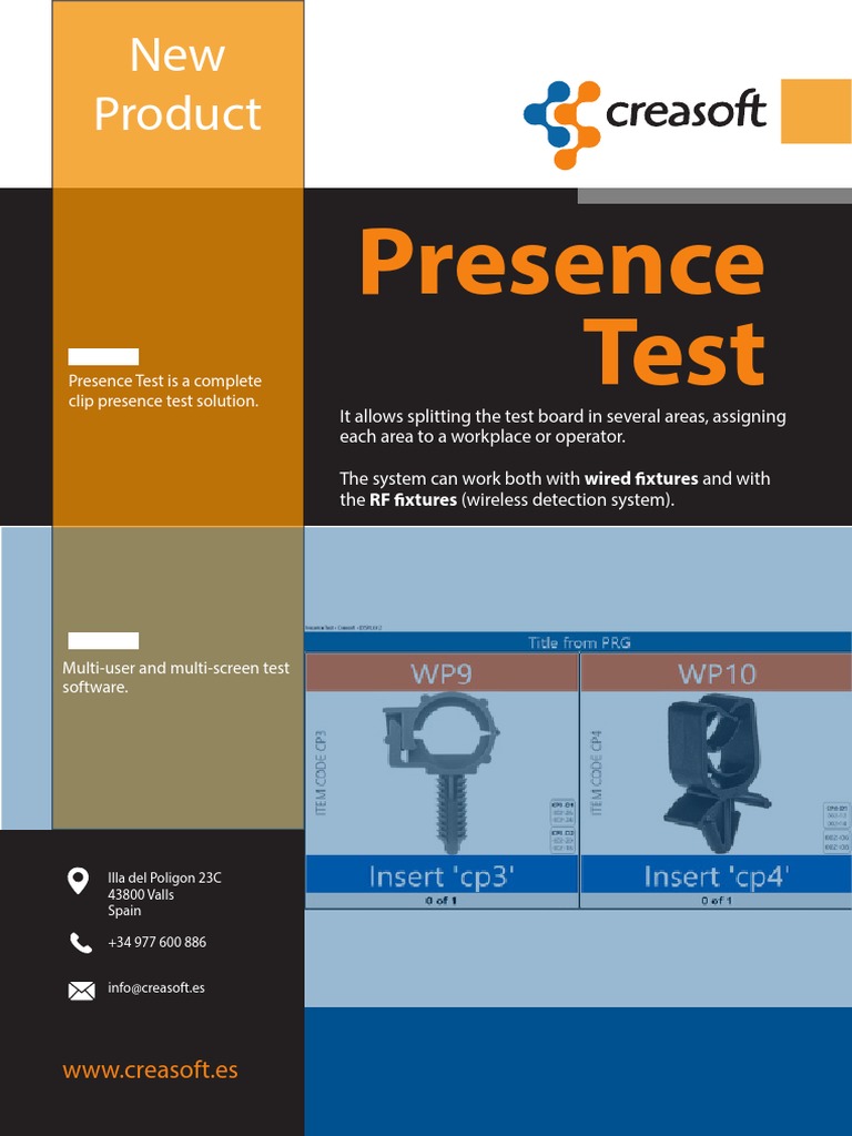New Product: Presence Test | PDF | Software | Computer Engineering