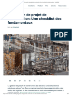 La Gestion de Projet de Construction - Une Checklist Des Fondamentaux - LetsBuild