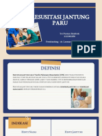 Resusitasi Jantung Paru: Tri Nurina Zhafirah 2111901050 Pembimbing: Dr. Lasmaria Flora, SP - An, M.Kes