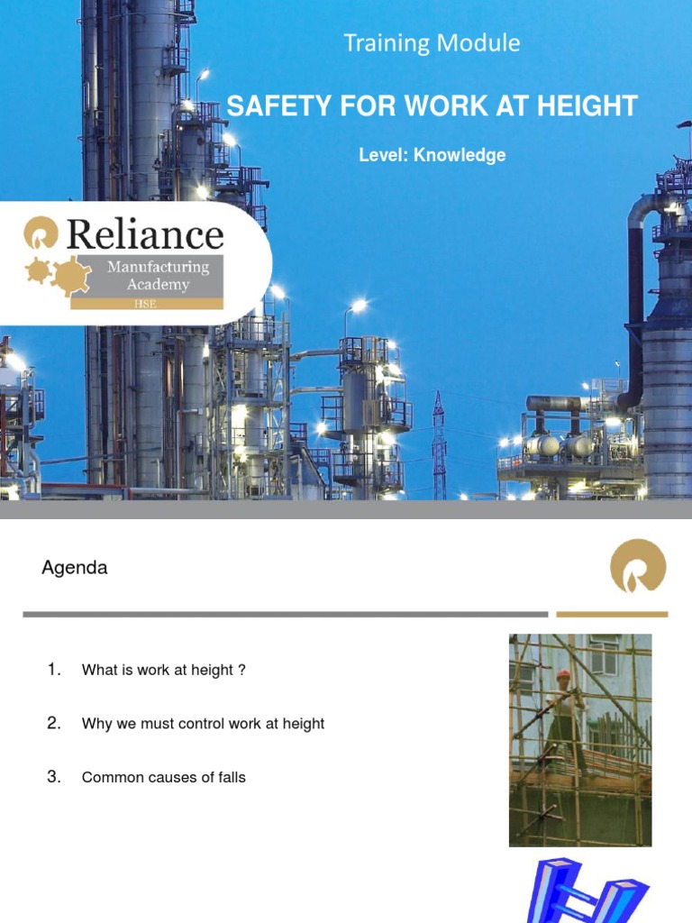 Work at Height K | PDF | Risk | Safety