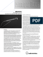 Vocal/Instrument Cardioid Condenser Microphone: Operation and Maintenance