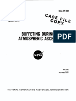 Buffeting During Atmospheric Ascent: Nasa Space Vehicle Design Criteria