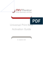 Universal Print Beta Activation 02 - 09 - 2021
