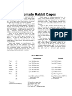 Homemade Rabbit Cages: List of Materials Conventional Quonset