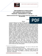 Elton Xavier - O Poder Normativo e Regulador Das Ag Reg Federais