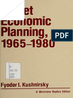 Kushnirsky F.I. - Soviet Economic Planning, 1965-1980 1982