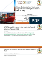 Afcfta Negotiations and Implementation State of Play at Wto Accession Dialogue Addis Ababa 12-1-2020 Million