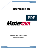 Temario Curso Mastercam 2021 Completo