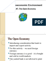 The Macroeconomic Environment: Presentation #7: The Open Economy