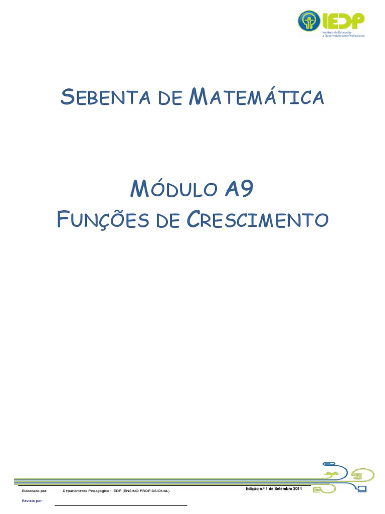 Funções de Crescimento: Módulo A9 | PDF | Logaritmo | Função (Matemática)