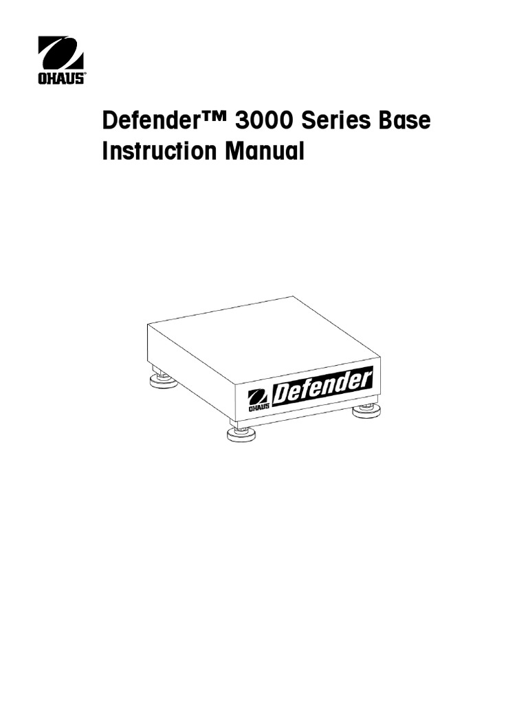 Defender™ 3000 Series Base Instruction Manual | PDF | Iso 9000 ...