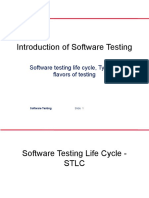 Software Testing Life Cycle, Types & Flavors of Testing