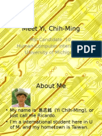 Meet Yi, Chih-Ming: MSI Candidate '10 Human-Computer Interaction University of Michigan