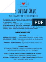 Pós Operatório