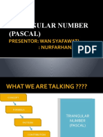 Triangular Number (Pascal) : Presentor: Wan Syafawati: Nurfarhana