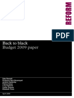 Back To Black: Budget 2009 Paper