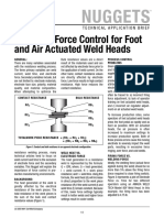 Electrode Force Control For Foot and Air Actuated Weld Heads
