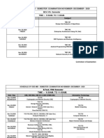 Schedule of Odd Mid - Semester Examination November-December - 2020 MCA Vth. Semester TIME: - 9:30AM. TO 11:00AM. Subject