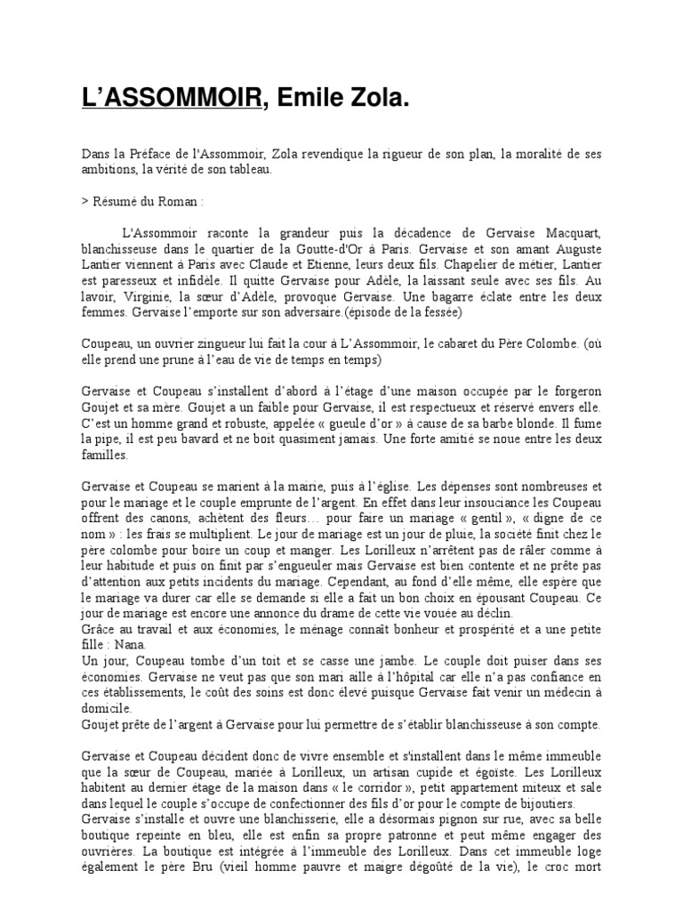 assommoir resume
