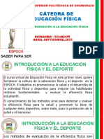 Educación Física ESPOCH: Introducción a la Educación Física y el Deporte